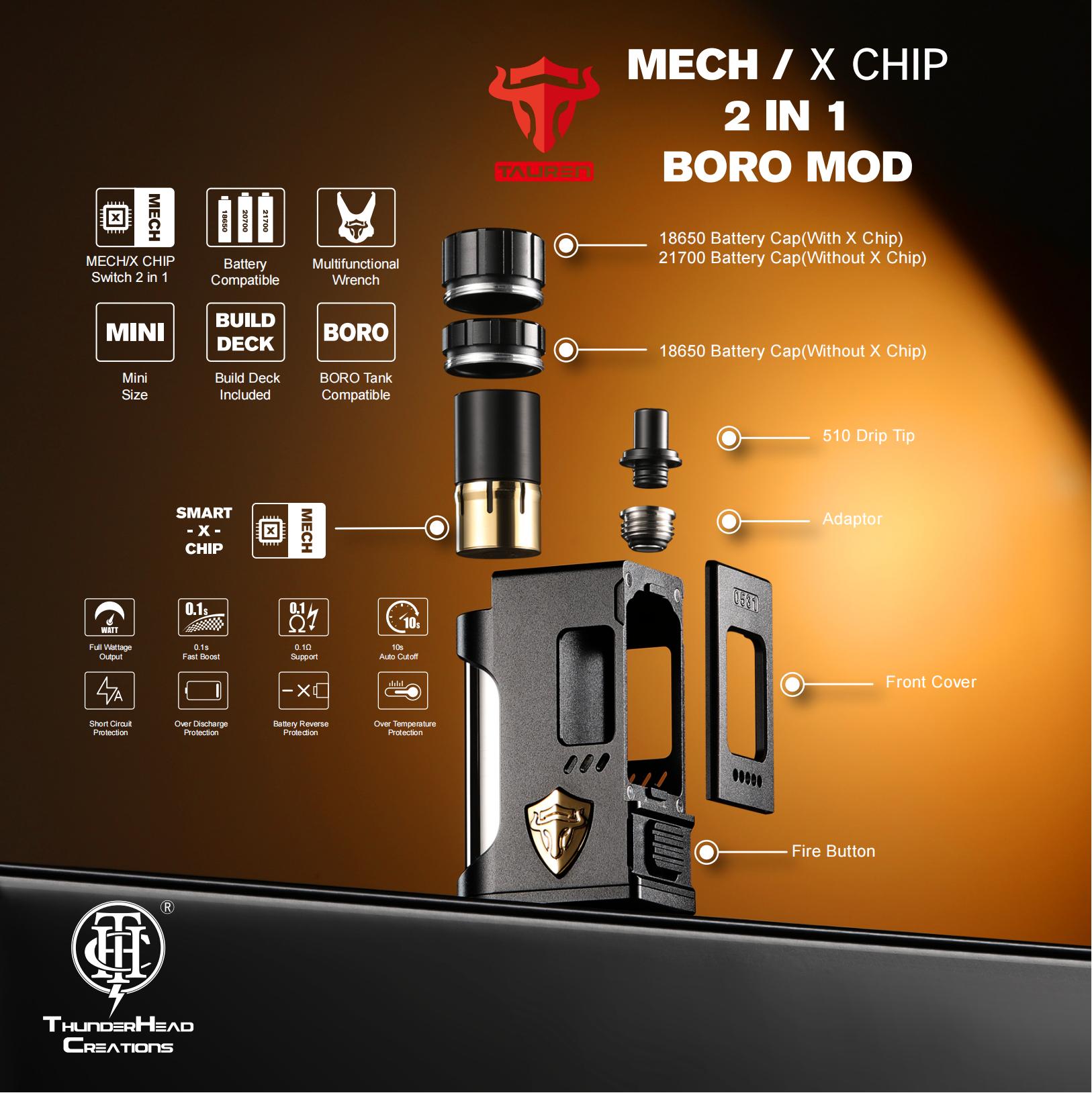 Mod Tauren Mech Boro con chip ×